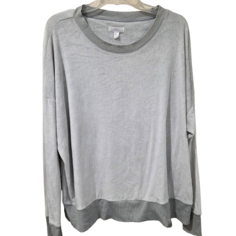 Secret Treasures Heather Gray Sweatshirt Pajama Long Sleeve Size Womens XL